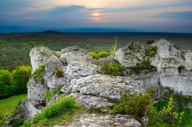 Nature reserve Mount Zborow / Berkowa. Polish Jurassic Highland, Lesser Poland voivodeship, Europe