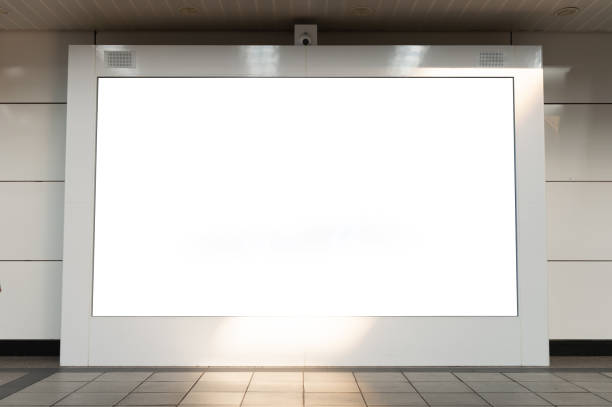 istock large billboard. black advertising led board empty space for text. 971567762
