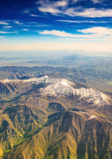Utah mountains aerial