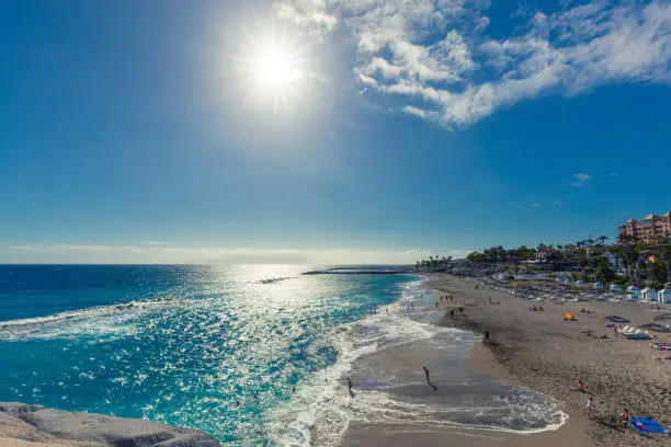 Photo of Beach near El Duque Castle (Playa El Duque), Tenerife, Spain.