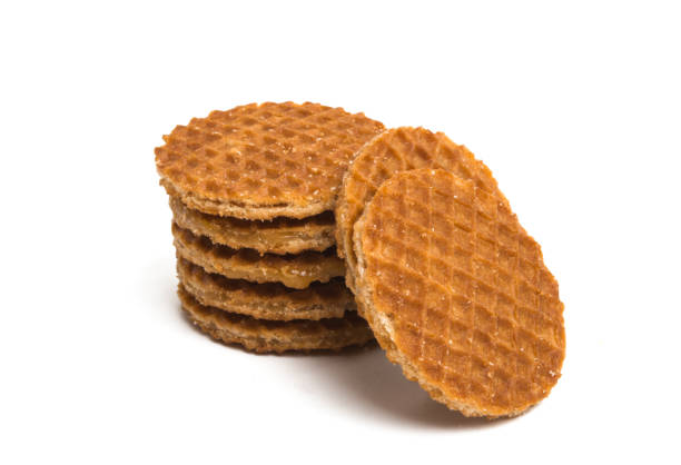istock Dutch caramel waffles isolated 971586466
