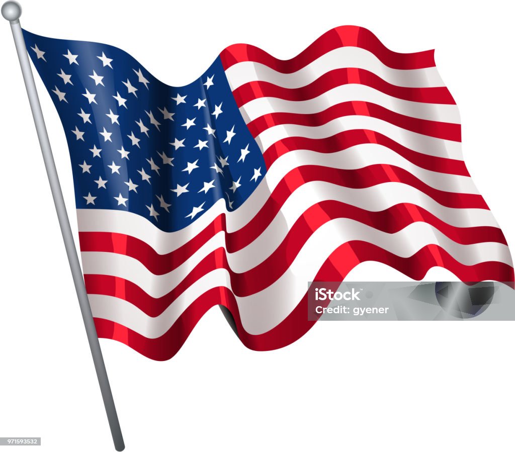 Amerikan bayrağı - Royalty-free Amerikan bayrağı Vector Art