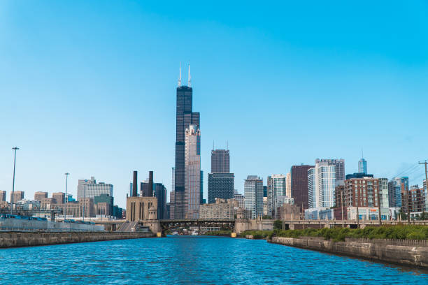 istock The Chicago Skyline from the Chicago River 971603862