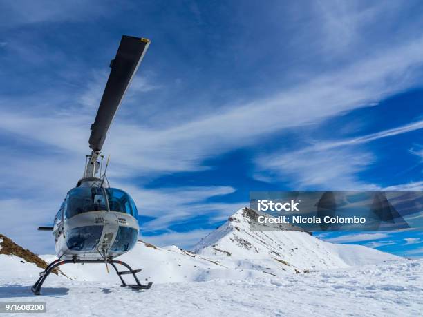 Helicopter In The Mountains Stock Photo - Download Image Now - Helicopter, Accidents and Disasters, Air Vehicle