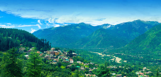 istock Panoramic view of small town Naggar 971633158