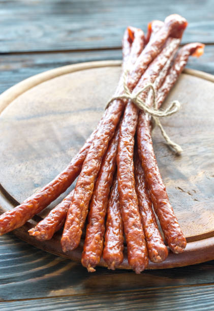 istock Smoked kabanosy sausages 971633976