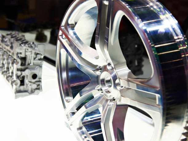 istock Metal disc wheel for car 971640118