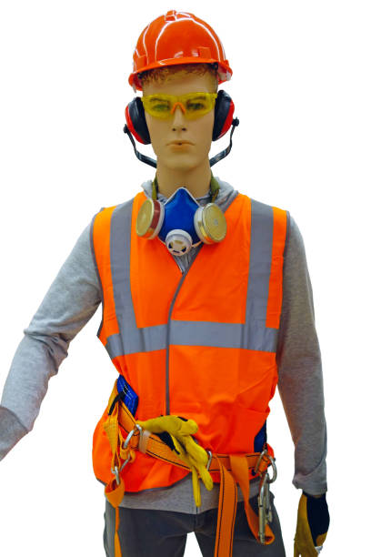 istock Working equipment and clothes on the manikin 971645632