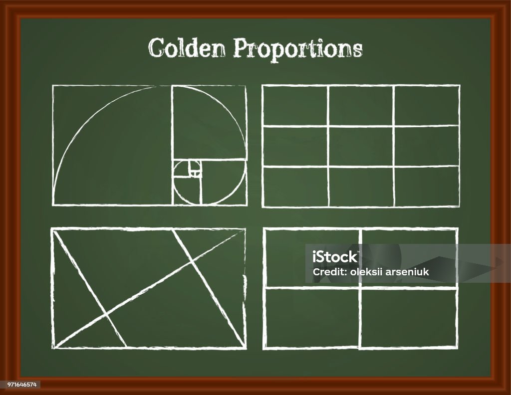 Proportion Graphics Design Composition Set Of Composition Proportion Stock Illustration - Download Image Now ...