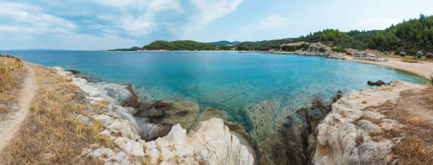 istock Summer sea coast (Sithonia, Greece). 971654658