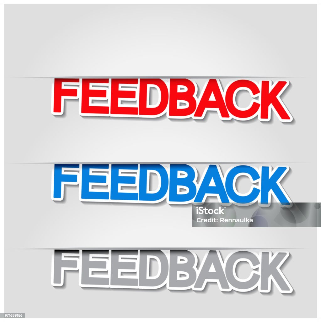 Feedback Labeler Vector Vector Fixed Feedback Stickers Labels Buttons Stock Illustration ...