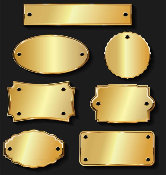 istock Gold and silver sale labels retro vintage design collection 971675860