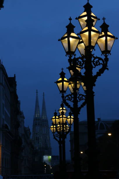 istock Lanterns in front of Vienna City Hall 971682106