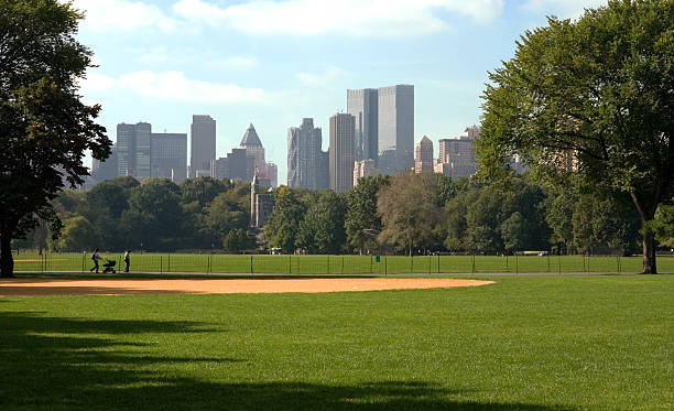 istock Central Park playfield with skyline 97168558