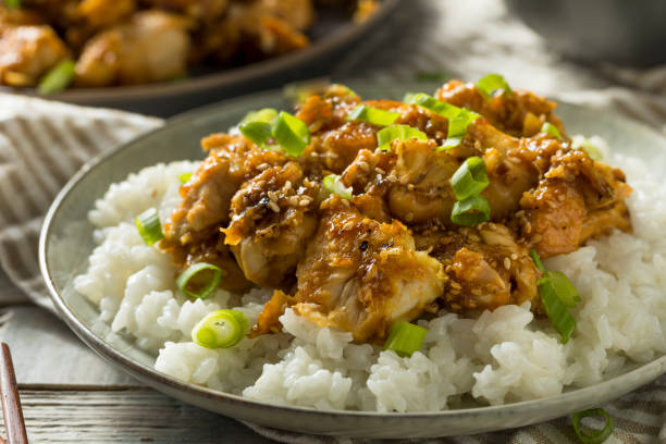 istock Homemade Sesame Chicken and Rice 971688602