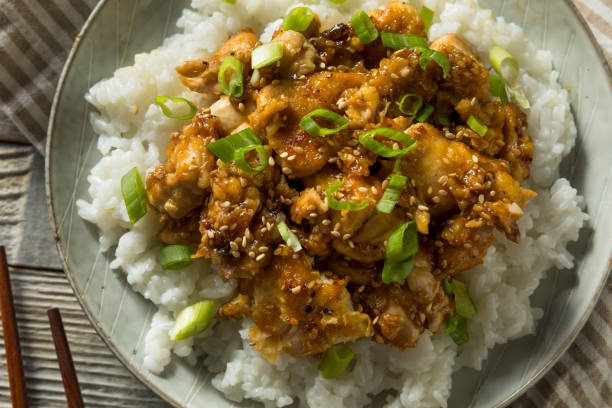 istock Homemade Sesame Chicken and Rice 971688636