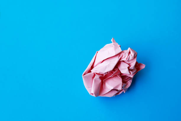 istock Blue paper and paper ball 971688994