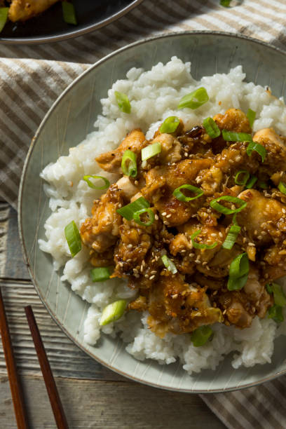 istock Homemade Sesame Chicken and Rice 971689174