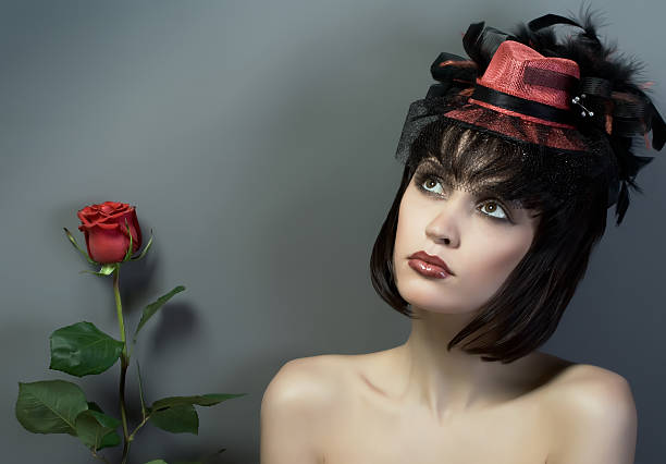 istock Girl in the red cap. 97170122