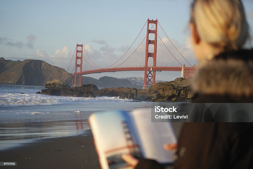 Golden Gate Bridge, Sehenswürdigkeiten - Lizenzfrei Buch Stock-Foto