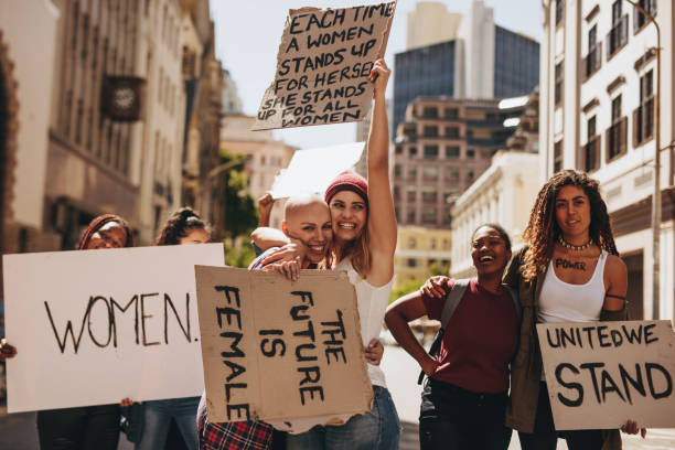 istock Protesting for women empowerment and equality 971736592