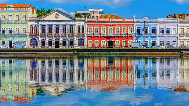 Aurora street is one of the most beautiful places on the brazilian city of Recife and is located on the left bank of the Capibaribe river