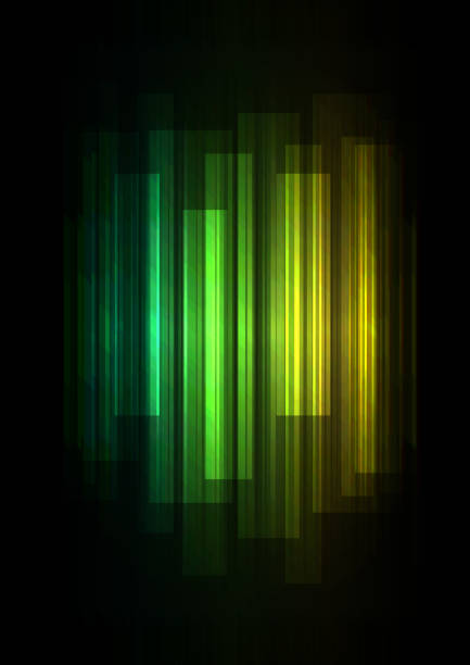 green fade speed bar overlap in dark background green fade speed bar overlap in dark background, stripe layer backdrop, technology template, vector illustration fade in stock illustrations