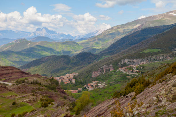 Castellar de n'Hug famous catalonian village in the Cadí Mountain Range