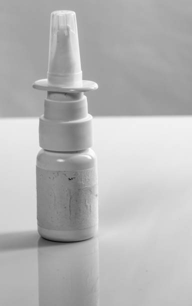 istock Nasal Spray, on a light background closeup 971787540