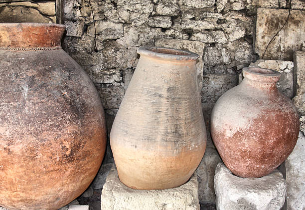 istock Ancient greek jugs 97179222