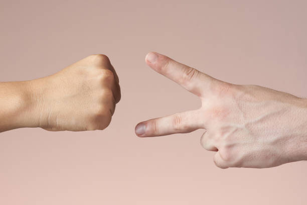 istock Rock, scissors and paper game 971819742