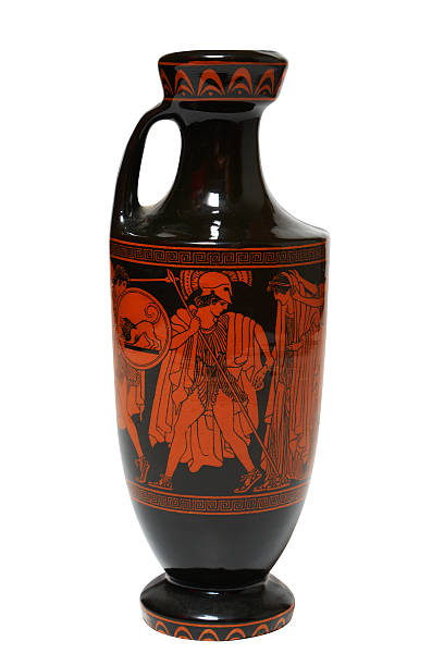 ваза greek. - jug decorative urn ancient greek culture стоковые фото и изображения