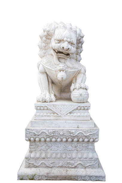 istock Chinese lion metal statue 971858334