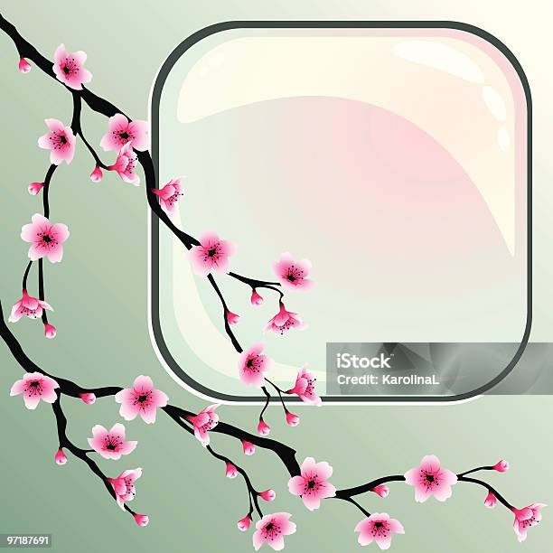 Cherry Blossoms Stock Illustration - Download Image Now - Asia, Backgrounds, Beauty In Nature