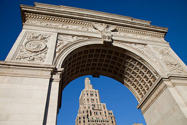 Washington Square Arch New york stock photo