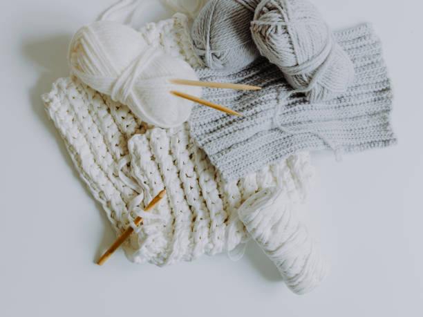 istock High Angle View Of Woolen Knitted Sweater On Table 971898636