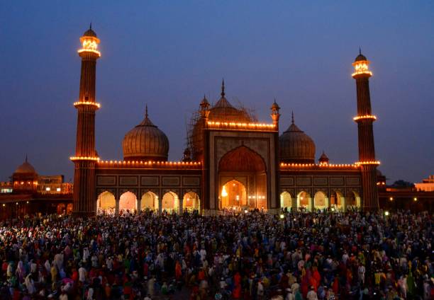 istock Jama Masjid in India during Blue Hour. 971922306