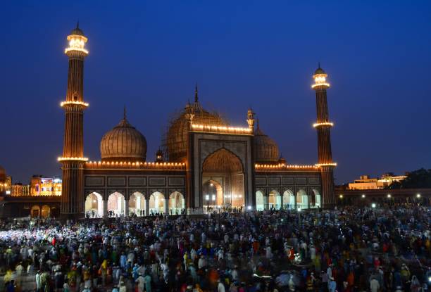 istock Jama Masjid in India during Blue Hour. 971922308