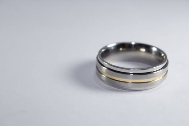 istock Engagement ring made of metal, 971924994