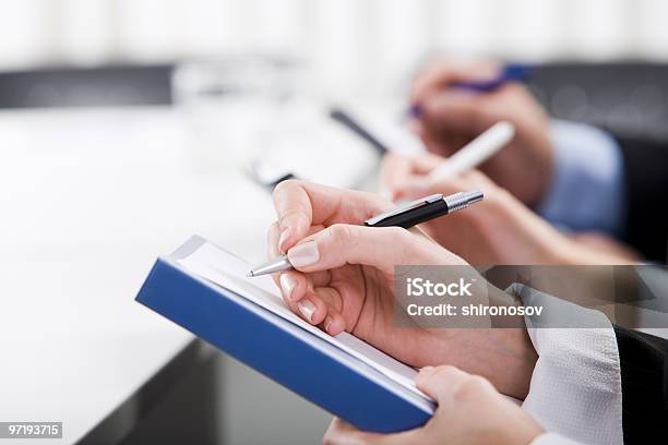 Closeup Of Hands Stock Photo - Download Image Now - Agreement, Ballpoint Pen, Business