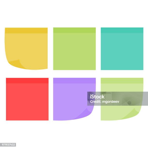 Multicolor Notes Post It Colored Sticky Note Set Multicolor Post It ...