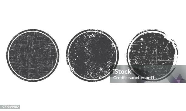 Stamp Stock Illustration - Download Image Now - Circle, Textured, Dirty