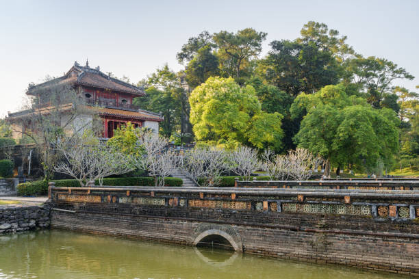 istock Minh Lau Pavilion (Bright Pavilion) and three bridges, Hue 971980694