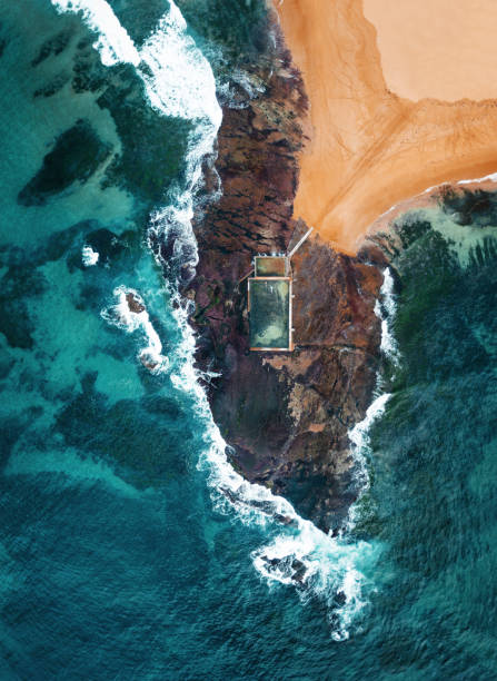 piscine naturelle en australie - sydney australia australia beach image photos et images de collection