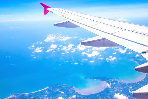 istock Aerial view from airplane window 971983284