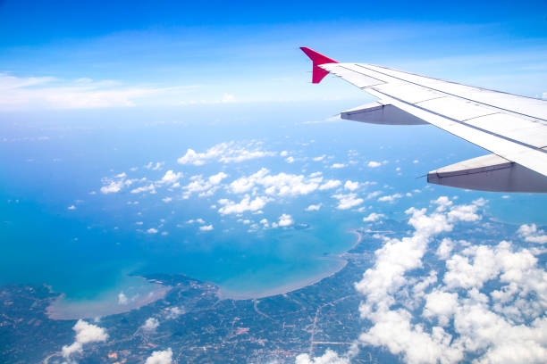 istock Aerial view from airplane window 971983300
