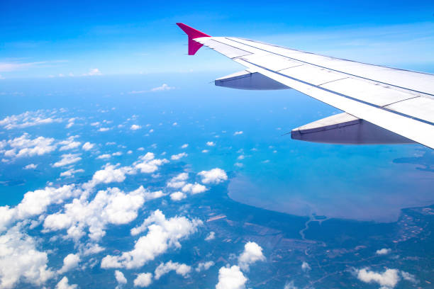 istock Aerial view from airplane window 971983302