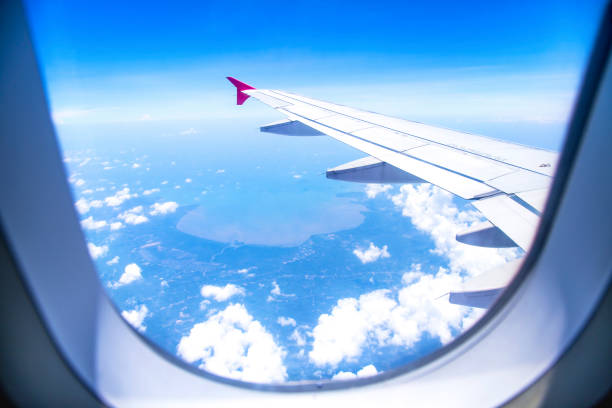 istock Aerial view from airplane window 971983312