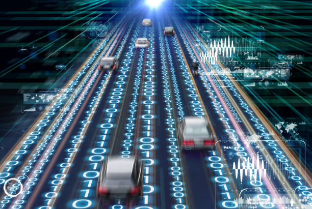 Traffic management system concept. Digital transforamtion. Traffic management system concept. Digital transforamtion. runaway vehicle stock pictures, royalty-free photos & images