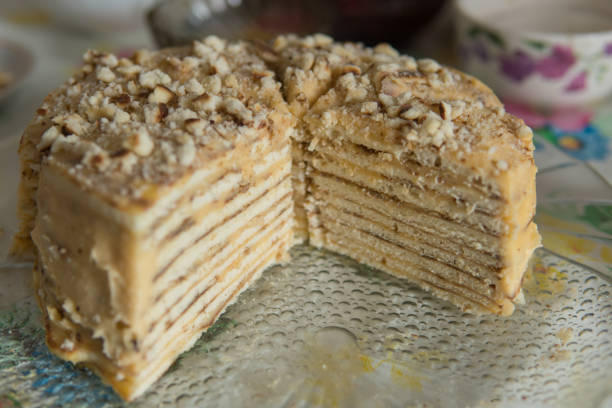 istock Close up of a home cake on table 971998484